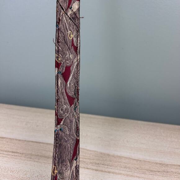 Vintage Countess Mara Horse Tie 90's Novelty Design Animal Red Brown Necktie CM - Picture 3 of 5